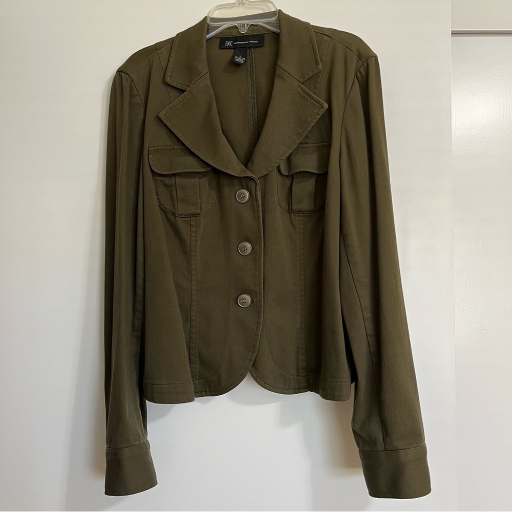 Khaki green blazer/jacket, size L